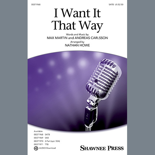 Backstreet Boys I Want It That Way (arr. Nathan Howe) Profile Image