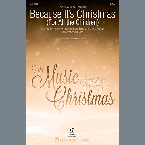 Easily Download Barry Manilow Printable PDF piano music notes, guitar tabs for 2-Part Choir. Transpose or transcribe this score in no time - Learn how to play song progression.