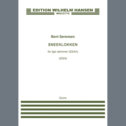 Easily Download Bent Sørensen Printable PDF piano music notes, guitar tabs for SSAA Choir. Transpose or transcribe this score in no time - Learn how to play song progression.