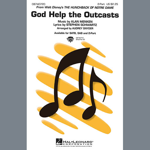 God Help The Outcasts (from The Hunchback Of Notre Dame) (arr. Audrey Snyder) cover image