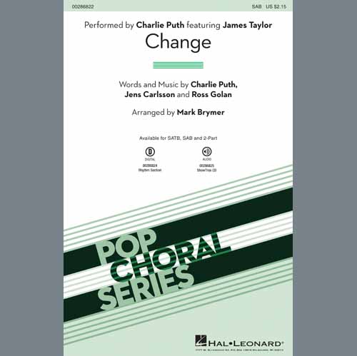 Change (feat. James Taylor) (arr. Mark Brymer) cover image