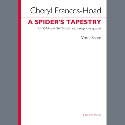 Easily Download Cheryl Frances-Hoad Printable PDF piano music notes, guitar tabs for SATB Choir. Transpose or transcribe this score in no time - Learn how to play song progression.