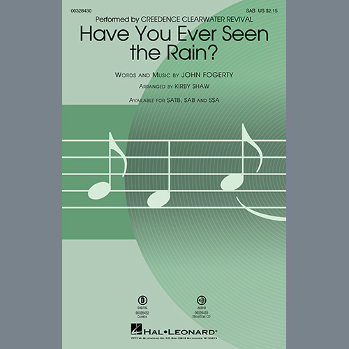 Creedence Clearwater Revival Download Printable PDF Score Easily Download Creedence Clearwater Revival Printable PDF piano music notes, guitar tabs for SAB Choir. Transpose or transcribe this score in no time - Learn how to play song progression.