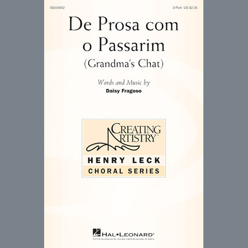 Easily Download Daisy Fragoso Printable PDF piano music notes, guitar tabs for 2-Part Choir. Transpose or transcribe this score in no time - Learn how to play song progression.