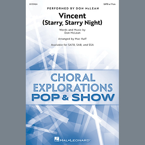 Vincent (Starry Starry Night) (arr. Mac Huff) cover image