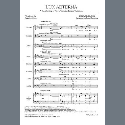 Easily Download Edward Elgar Printable PDF piano music notes, guitar tabs for SSAATTBB Choir. Transpose or transcribe this score in no time - Learn how to play song progression.