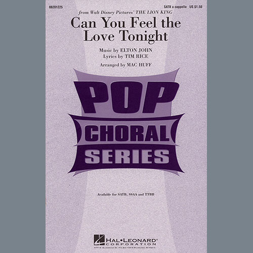 Can You Feel the Love Tonight (from The Lion King) (arr. Mac Huff) cover image