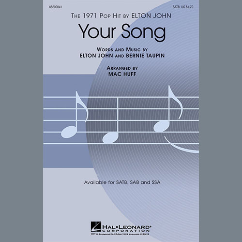 Your Song (arr. Mac Huff) cover image