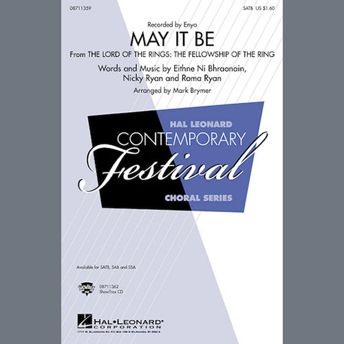 Easily Download Enya Printable PDF piano music notes, guitar tabs for SSA Choir. Transpose or transcribe this score in no time - Learn how to play song progression.