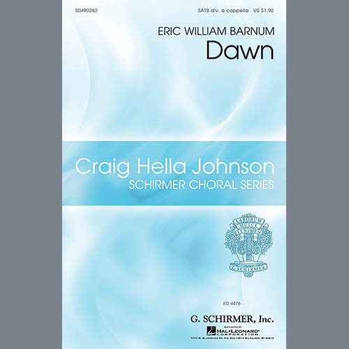 Eric William Barnum Download Printable PDF Score Easily Download Eric William Barnum Printable PDF piano music notes, guitar tabs for SATB Choir. Transpose or transcribe this score in no time - Learn how to play song progression.