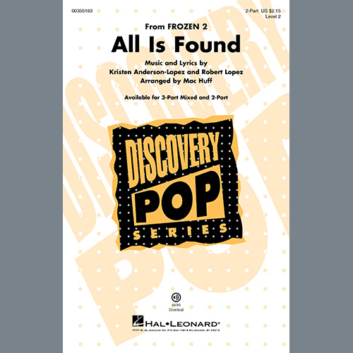 All Is Found (from Disney's Frozen 2) (arr. Mac Huff) cover image