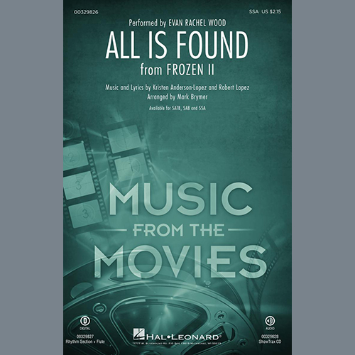 All Is Found (from Disney's Frozen 2) (arr. Mark Brymer) cover image