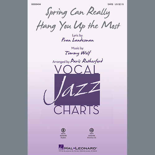 Easily Download Fran Landesman and Tommy Wolf Printable PDF piano music notes, guitar tabs for SATB Choir. Transpose or transcribe this score in no time - Learn how to play song progression.