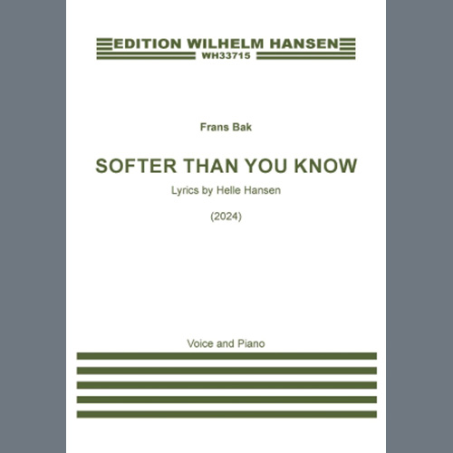Frans Bak Download Printable PDF Score Easily Download Frans Bak Printable PDF piano music notes, guitar tabs for Vocal Solo. Transpose or transcribe this score in no time - Learn how to play song progression.