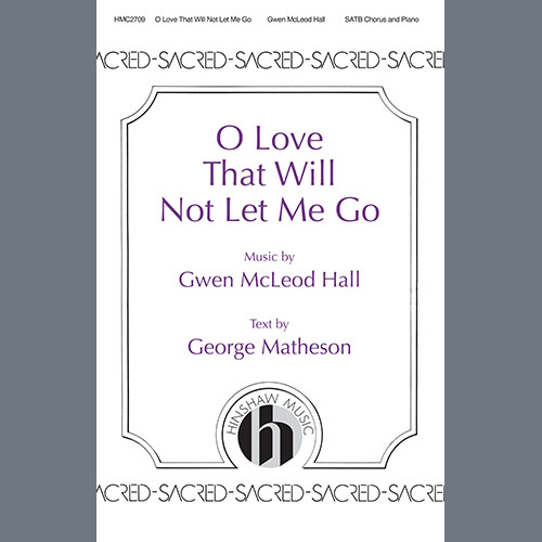 Easily Download Gwen Hall Printable PDF piano music notes, guitar tabs for SATB Choir. Transpose or transcribe this score in no time - Learn how to play song progression.