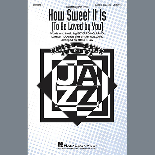 How Sweet It Is (To Be Loved By You) (arr. Kirby Shaw) cover image