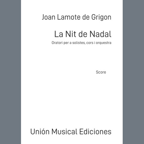 Easily Download Joan Lamote de Grignon Printable PDF piano music notes, guitar tabs for Choir. Transpose or transcribe this score in no time - Learn how to play song progression.