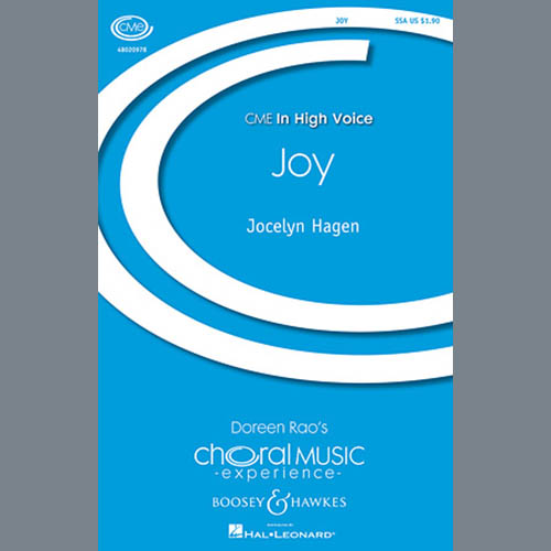 Easily Download Jocelyn Hagen Printable PDF piano music notes, guitar tabs for SSA Choir. Transpose or transcribe this score in no time - Learn how to play song progression.