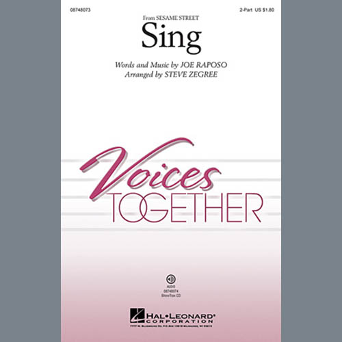 Joe Raposo Download Printable PDF Score Easily Download Joe Raposo Printable PDF piano music notes, guitar tabs for 2-Part Choir. Transpose or transcribe this score in no time - Learn how to play song progression.