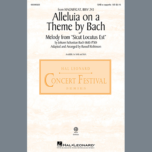 Alleluia On A Theme By Bach (from Magnificat, BWV 243) (arr. Russell Robinson) cover image