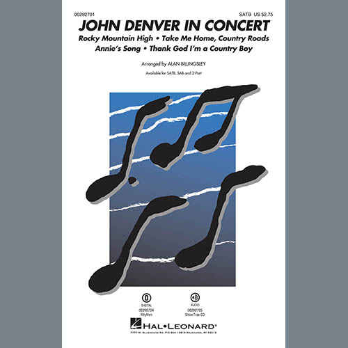 John Denver In Concert (arr. Alan Billingsley) cover image