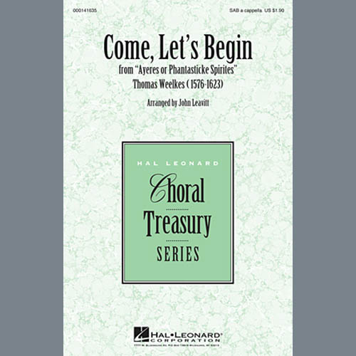 Easily Download Thomas Weelkes Printable PDF piano music notes, guitar tabs for SAB Choir. Transpose or transcribe this score in no time - Learn how to play song progression.