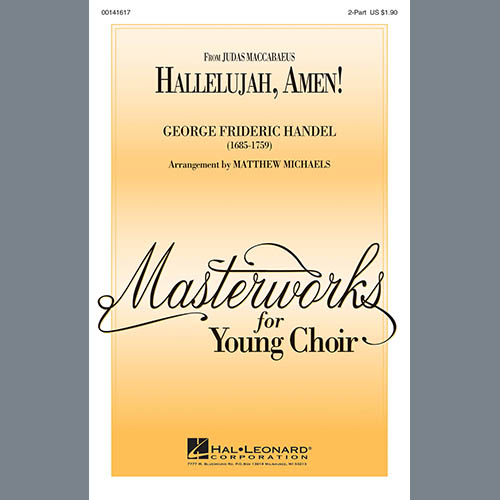 Easily Download George Frideric Handel Printable PDF piano music notes, guitar tabs for 2-Part Choir. Transpose or transcribe this score in no time - Learn how to play song progression.
