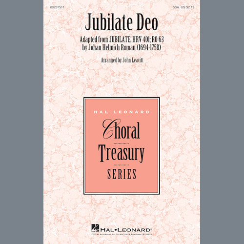 Easily Download John Leavitt Printable PDF piano music notes, guitar tabs for SSA Choir. Transpose or transcribe this score in no time - Learn how to play song progression.