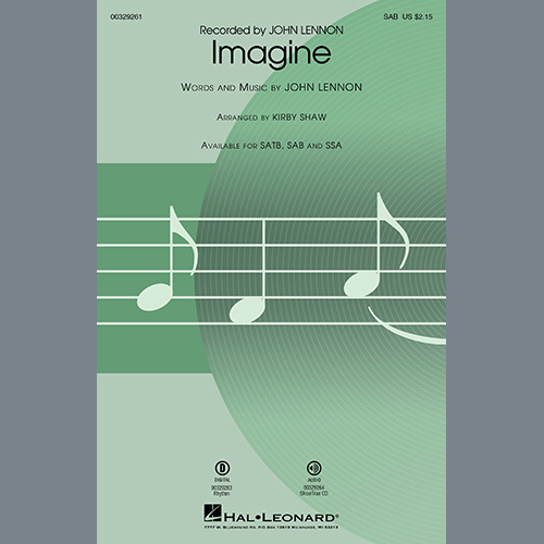 John Lennon Download Printable PDF Score Easily Download John Lennon Printable PDF piano music notes, guitar tabs for SAB Choir. Transpose or transcribe this score in no time - Learn how to play song progression.