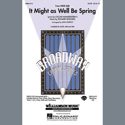 Easily Download Rodgers & Hammerstein Printable PDF piano music notes, guitar tabs for SSA Choir. Transpose or transcribe this score in no time - Learn how to play song progression.