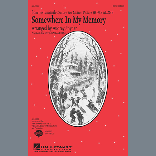 Somewhere In My Memory (from Home Alone) (arr. Audrey Snyder) cover image