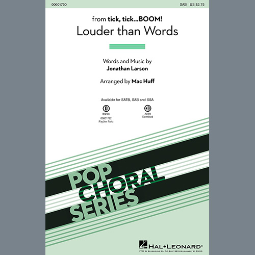 Jonathan Larson Louder Than Words (from tick, tick... BOOM!) (arr. Mac Huff) Profile Image