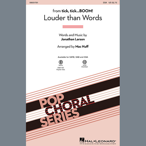 Jonathan Larson Download Printable PDF Score Easily Download Jonathan Larson Printable PDF piano music notes, guitar tabs for SSA Choir. Transpose or transcribe this score in no time - Learn how to play song progression.