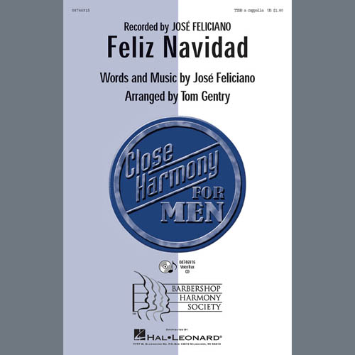 Feliz Navidad (arr. Tom Gentry, David Briner) cover image