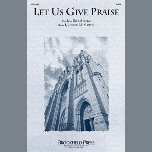Easily Download Joseph M. Martin Printable PDF piano music notes, guitar tabs for SATB Choir. Transpose or transcribe this score in no time - Learn how to play song progression.