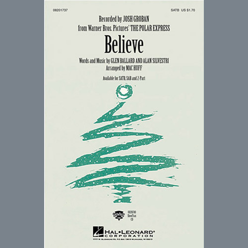 Believe (from The Polar Express) (arr. Mac Huff) cover image