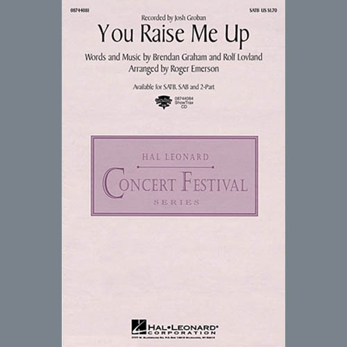 Josh Groban You Raise Me Up (arr. Roger Emerson) Profile Image