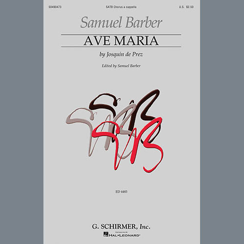 Ave Maria (ed. Samuel Barber) cover image