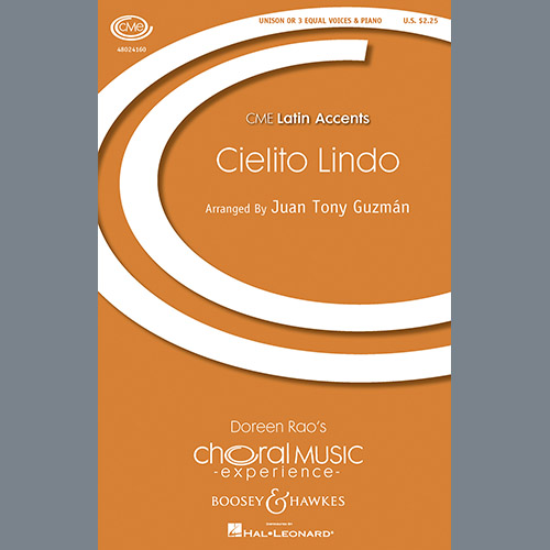 Easily Download Juan-Tony Guzman Printable PDF piano music notes, guitar tabs for Unison Choir. Transpose or transcribe this score in no time - Learn how to play song progression.
