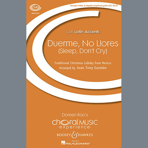 Easily Download Juan-Tony Guzman Printable PDF piano music notes, guitar tabs for 2-Part Choir. Transpose or transcribe this score in no time - Learn how to play song progression.