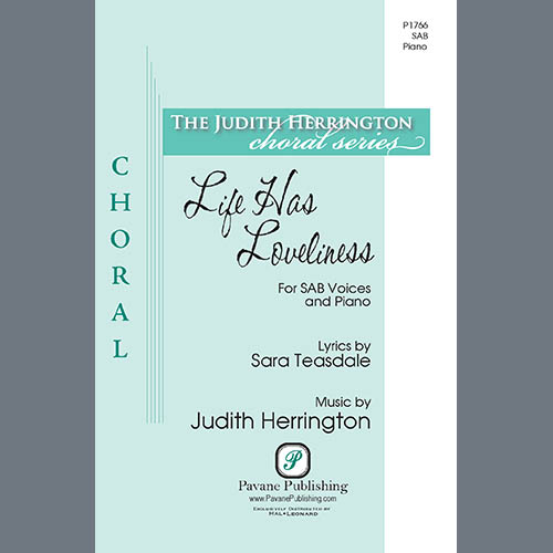 Easily Download Judith Herrington Printable PDF piano music notes, guitar tabs for SAB Choir. Transpose or transcribe this score in no time - Learn how to play song progression.