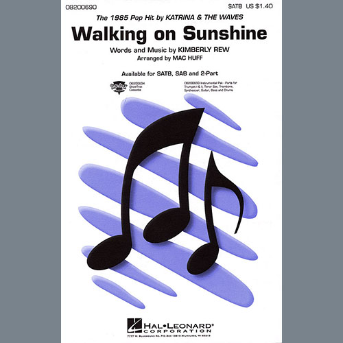 Walking On Sunshine (arr. Mac Huff) cover image