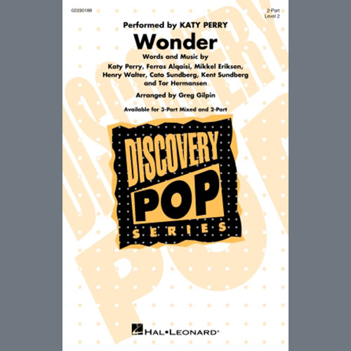 Easily Download Katy Perry Printable PDF piano music notes, guitar tabs for 2-Part Choir. Transpose or transcribe this score in no time - Learn how to play song progression.