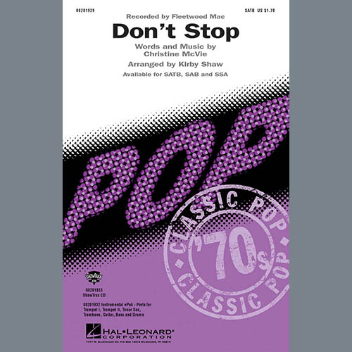 Fleetwood Mac Don't Stop (arr. Kirby Shaw) Profile Image