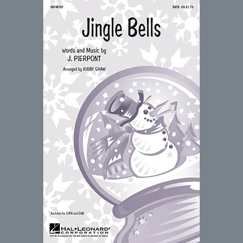 Easily Download J. Pierpont Printable PDF piano music notes, guitar tabs for SAB Choir. Transpose or transcribe this score in no time - Learn how to play song progression.
