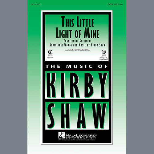 Easily Download Kirby Shaw Printable PDF piano music notes, guitar tabs for SSA Choir. Transpose or transcribe this score in no time - Learn how to play song progression.