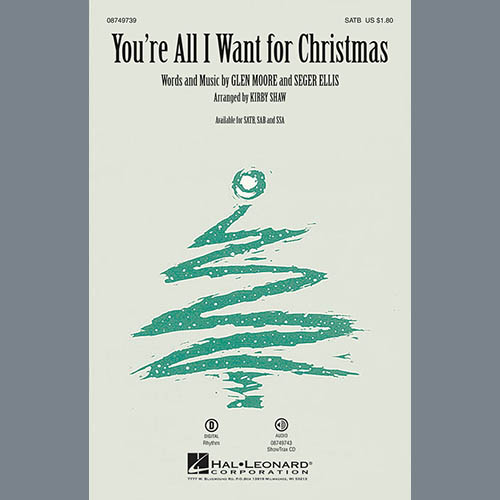 You're All I Want For Christmas (arr. Kirby Shaw) cover image