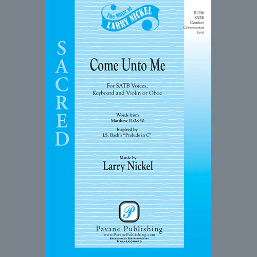 Easily Download Larry Nickel Printable PDF piano music notes, guitar tabs for SATB Choir. Transpose or transcribe this score in no time - Learn how to play song progression.