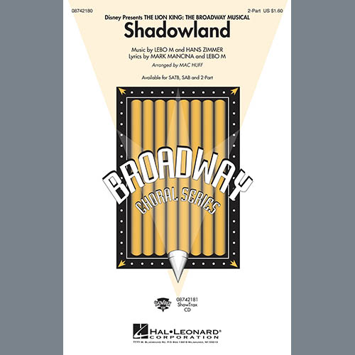 Shadowland (from The Lion King: Broadway Musical) (arr. Mac Huff) cover image