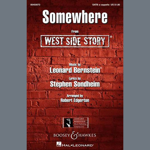 Somewhere (from West Side Story) (arr. Robert Edgerton) cover image